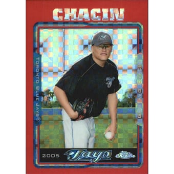 2005 Topps Chrome Update Red X-Fractors #15 Gustavo Chacin