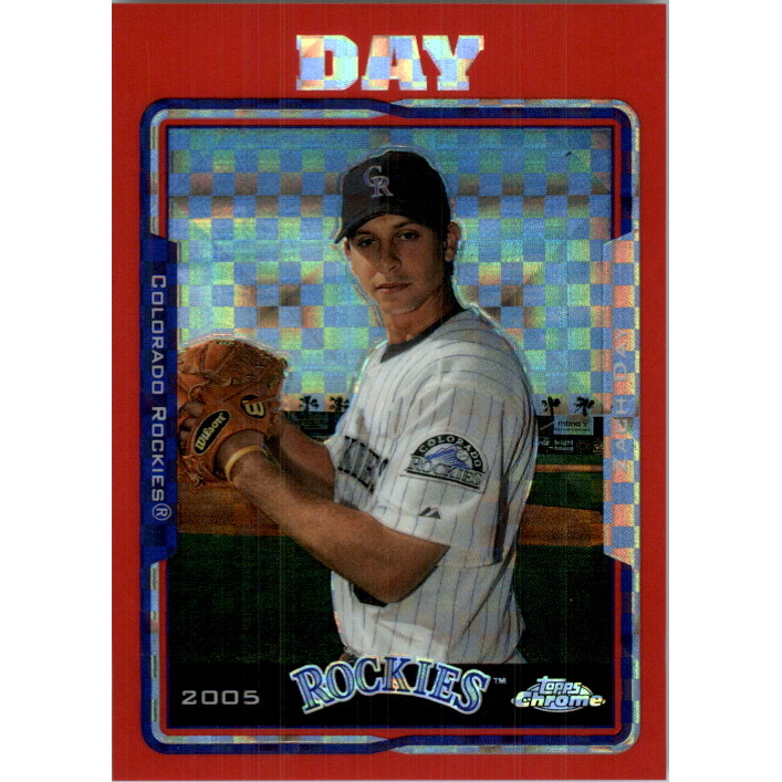 2005 Topps Chrome Update Red X-Fractors #80 Zach Day