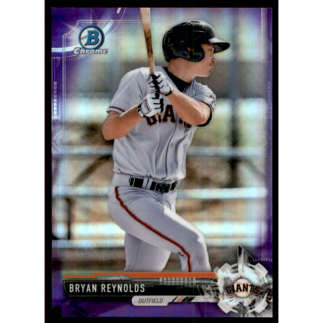 2017 Bowman Chrome Prospects Purple Refractors #BCP204 Bryan Reynolds