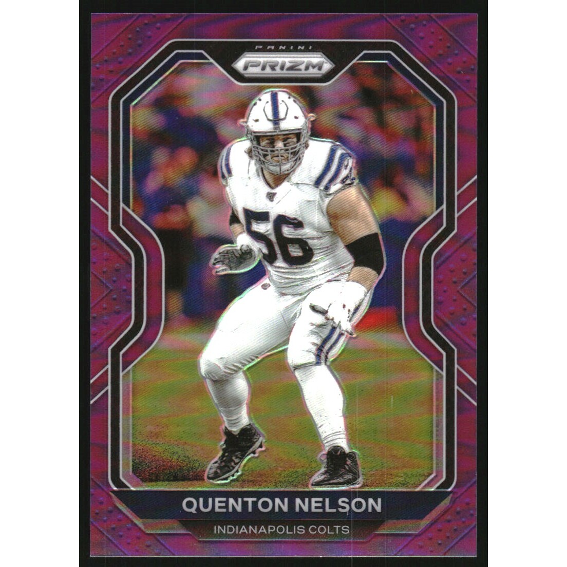2020 Panini Prizm Prizms Purple #88 Quenton Nelson. rookie card picture