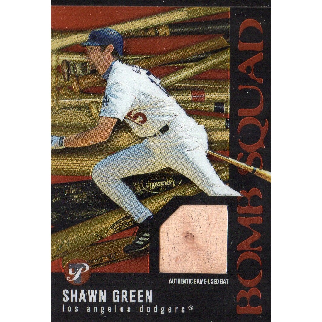 2003 Topps Pristine Bomb Squad Relics #SG Shawn Green Bat B. rookie card picture