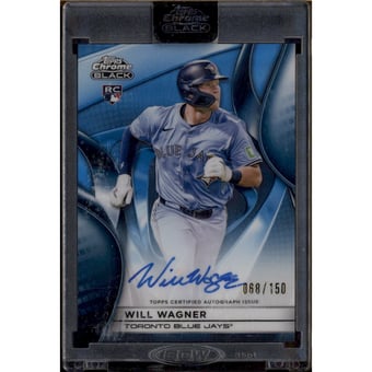 2025 Topps Chrome Black Autographs Blue Refractors #CBAWW Will Wagner