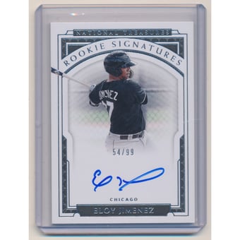 2019 Panini National Treasures Rookie Signatures #5 Eloy Jimenez