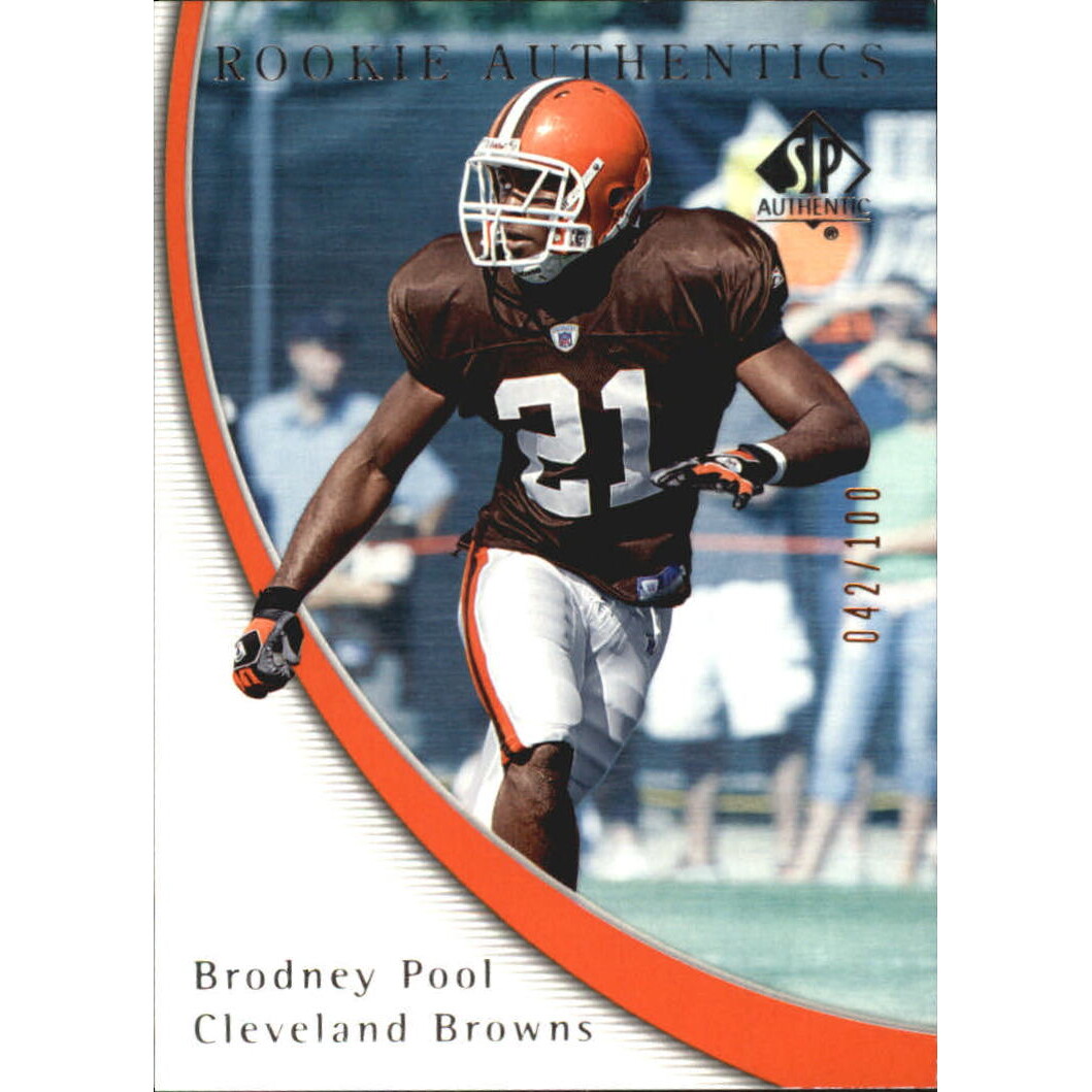 2005 SP Authentic Rookie Gold 100 #111 Brodney Pool