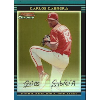 2002 Bowman Chrome Gold Refractors #347 Carlos Cabrera