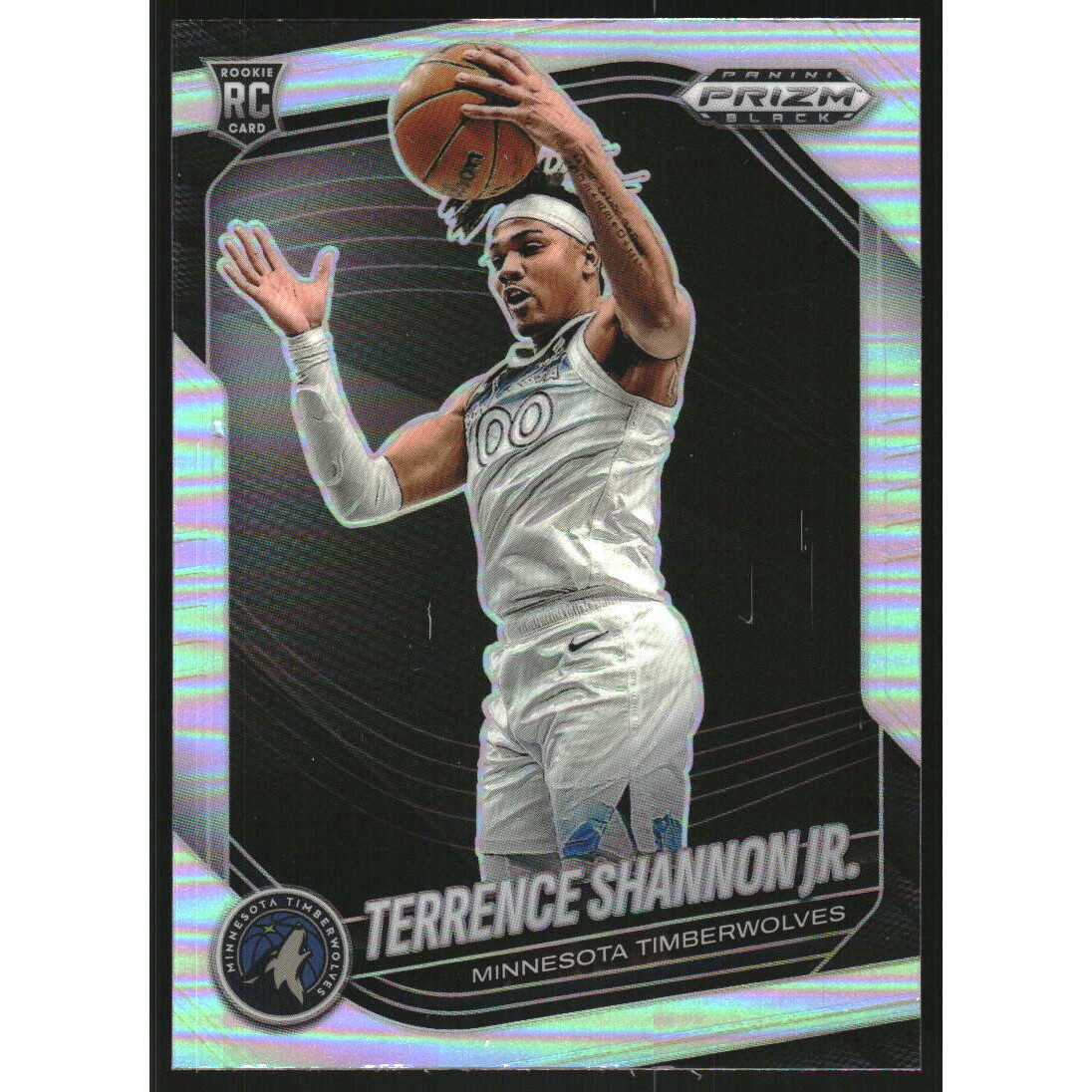 2024-25 Panini Prizm Black Prizms Silver #37 Terrence Shannon Jr.