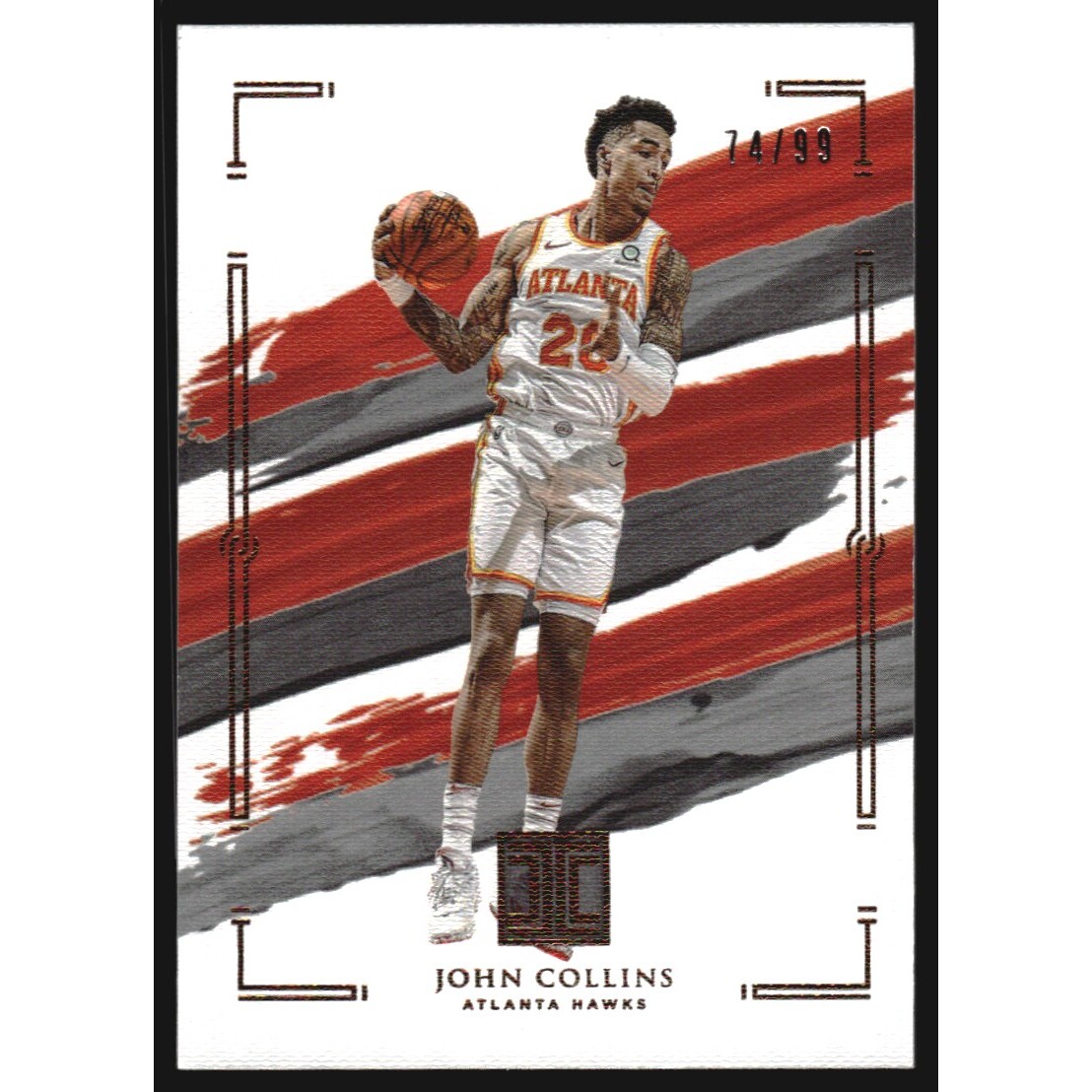 2020-21 Panini Impeccable #42 John Collins. rookie card picture