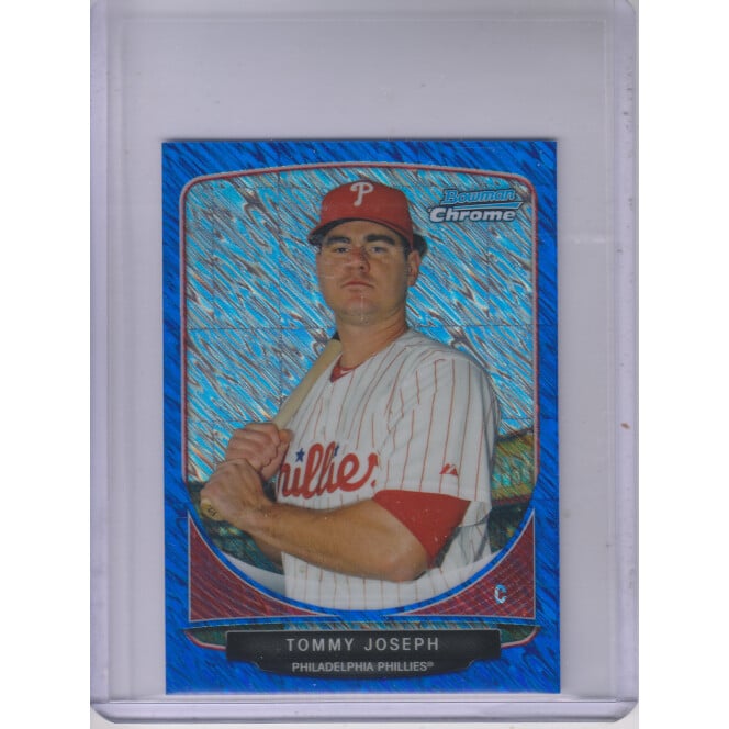 2013 Bowman Chrome Cream of the Crop Mini Blue Wave Refractors #PP2 Tommy Joseph