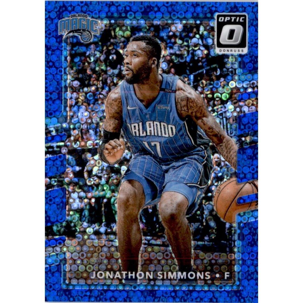 2017-18 Donruss Optic Fast Break Blue #109 Jonathon Simmons