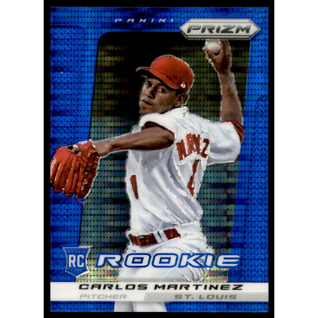 2013 Panini Prizm Prizms Blue Pulsar #278 Carlos Martinez. rookie card picture
