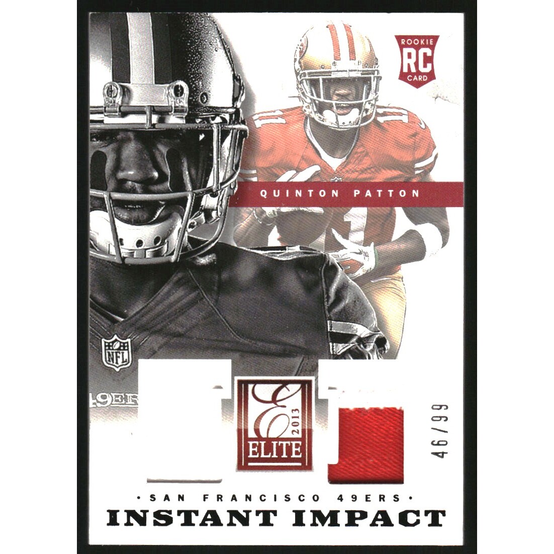2013 Elite Instant Impact Jerseys Prime #8 Quinton Patton