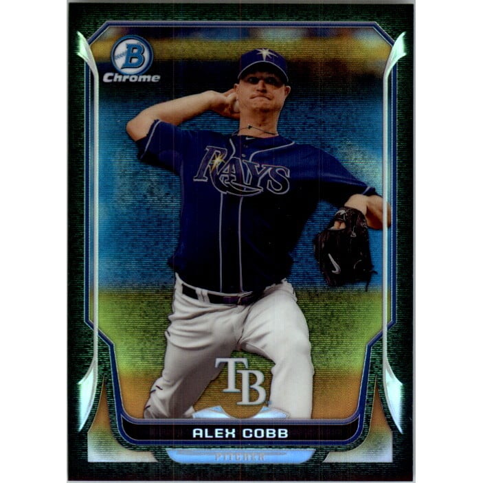 2014 Bowman Chrome Black Static Refractors #105 Alex Cobb 2014 Bowman Chrome Black Static Refractors #105 Alex Cobb