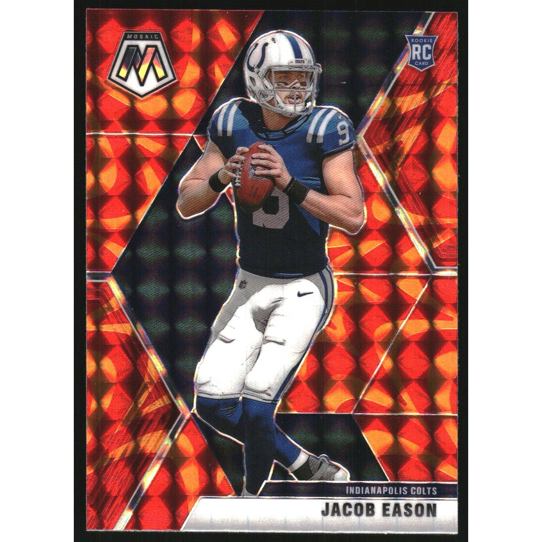 2020 Panini Mosaic Mosaic Reactive Orange #236 Jacob Eason