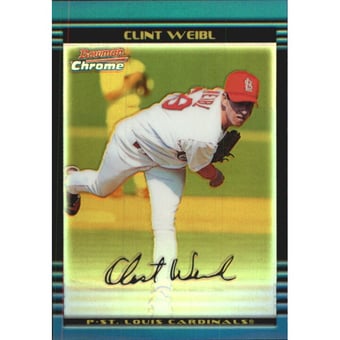 2002 Bowman Chrome Gold Refractors #225 Clint Weibl
