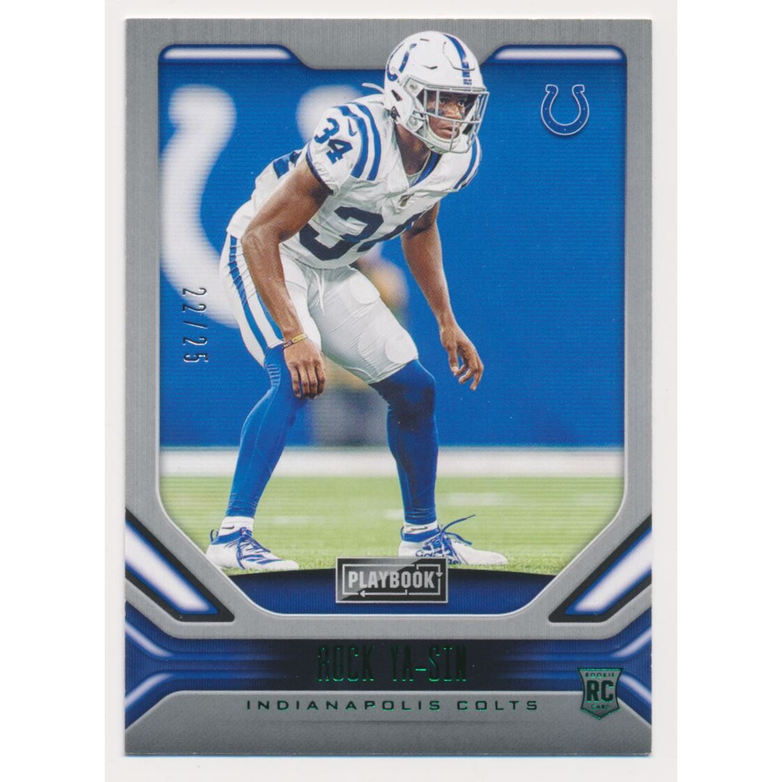 2019 Panini Playbook Green #171 Rock Ya-Sin