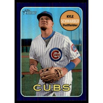 2018 Topps Heritage Chrome Purple Refractors #THC268 Kyle Schwarber