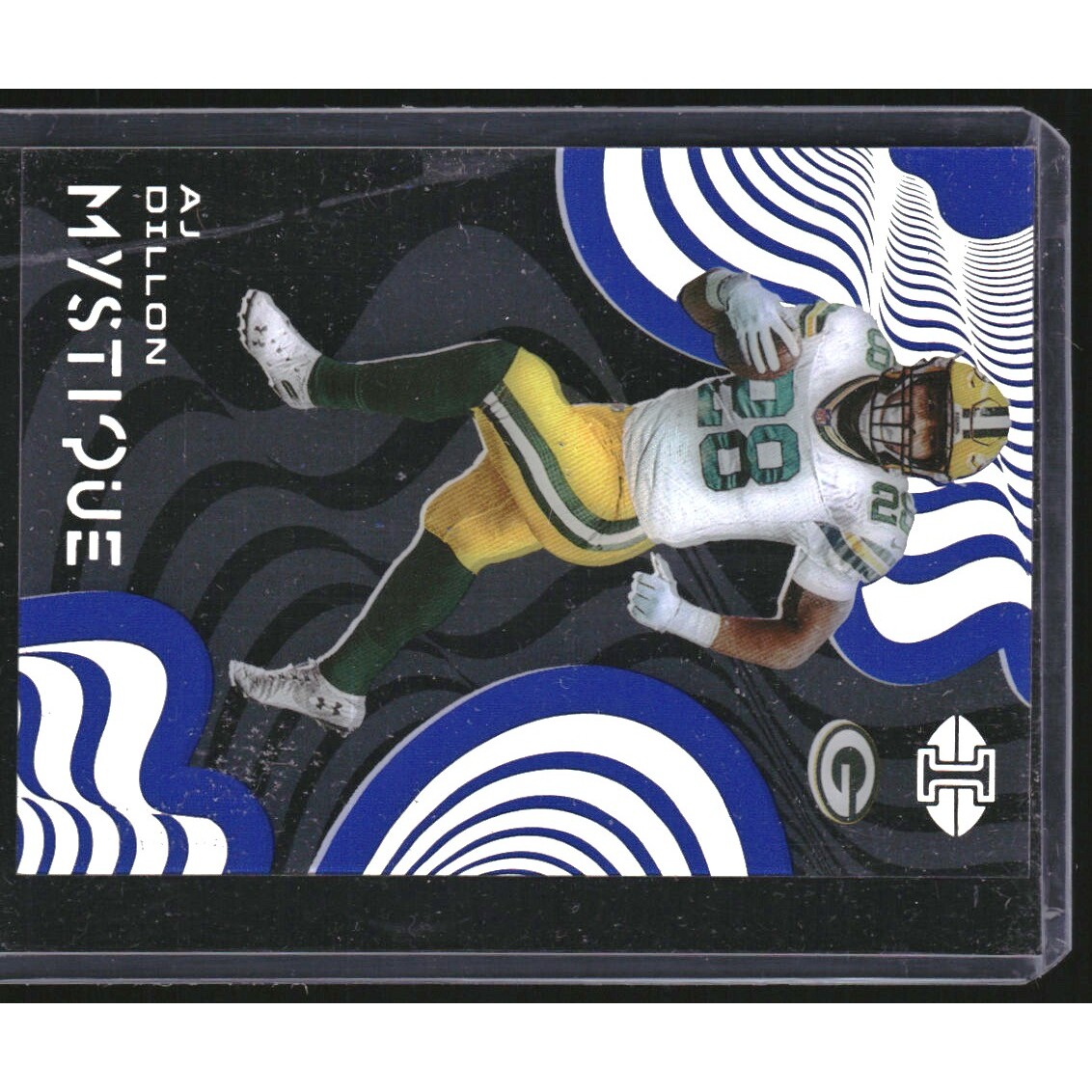 2020 Panini Illusions Mystique Sapphire #12 A.J. Dillon