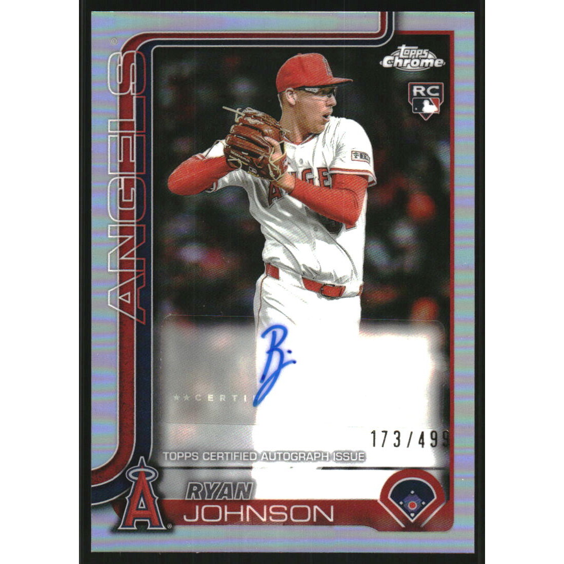 2025 Topps Chrome Update Autographs Refractors #ACRJO Ryan Johnson. rookie card picture