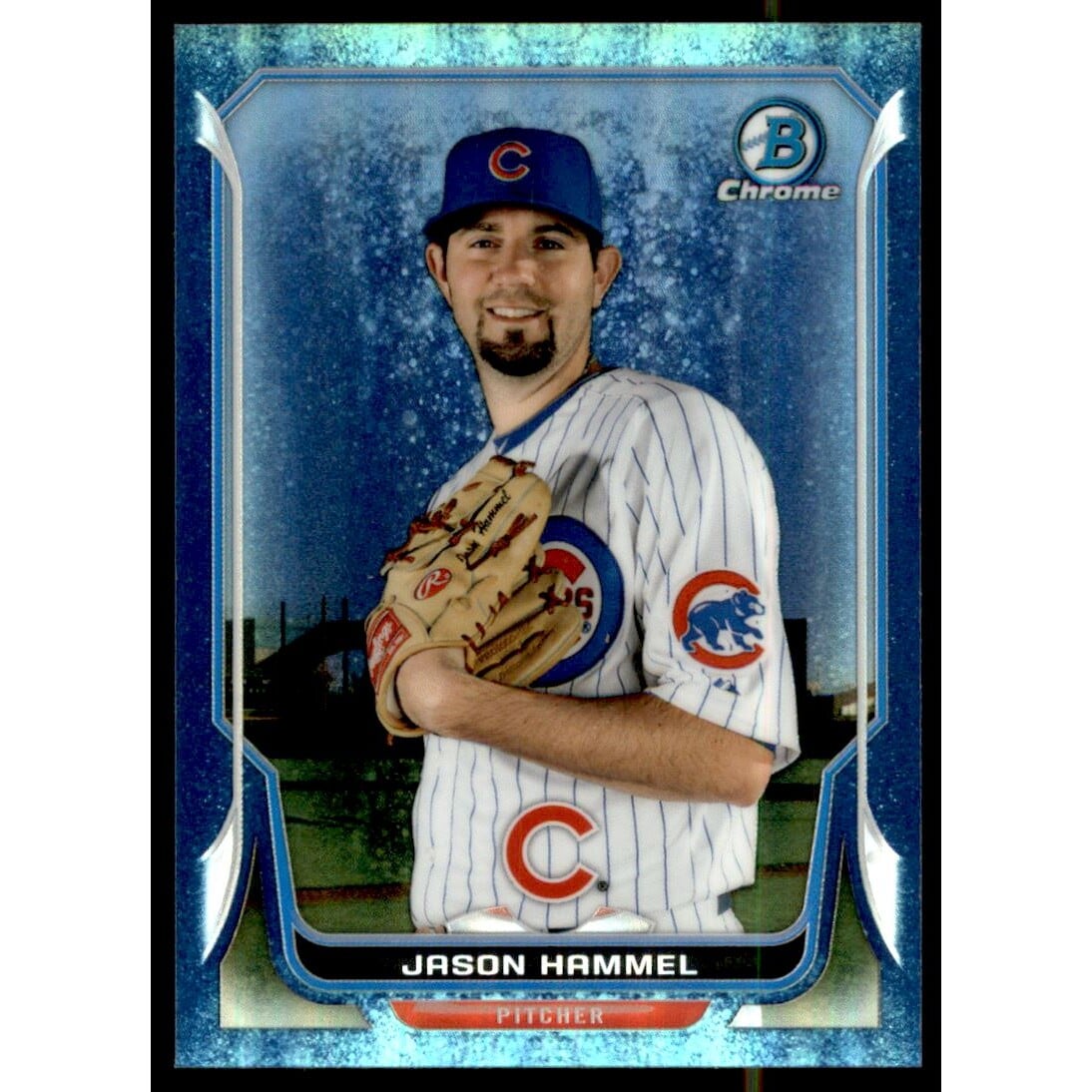 2014 Bowman Chrome Bubble Refractors #212 Jason Hammel. rookie card picture