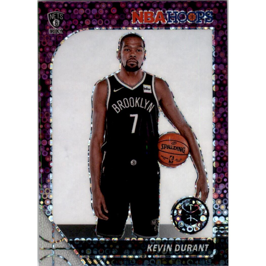2019-20 Hoops Premium Stock Prizms Purple Disco #61 Kevin Durant