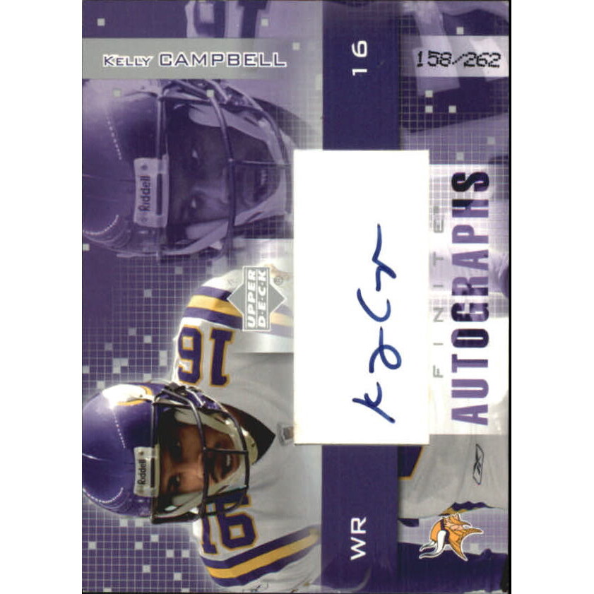 2003 Upper Deck Finite Autographs #KC Kelly Campbell/262 2003 Upper Deck Finite Autographs #KC Kelly Campbell/262