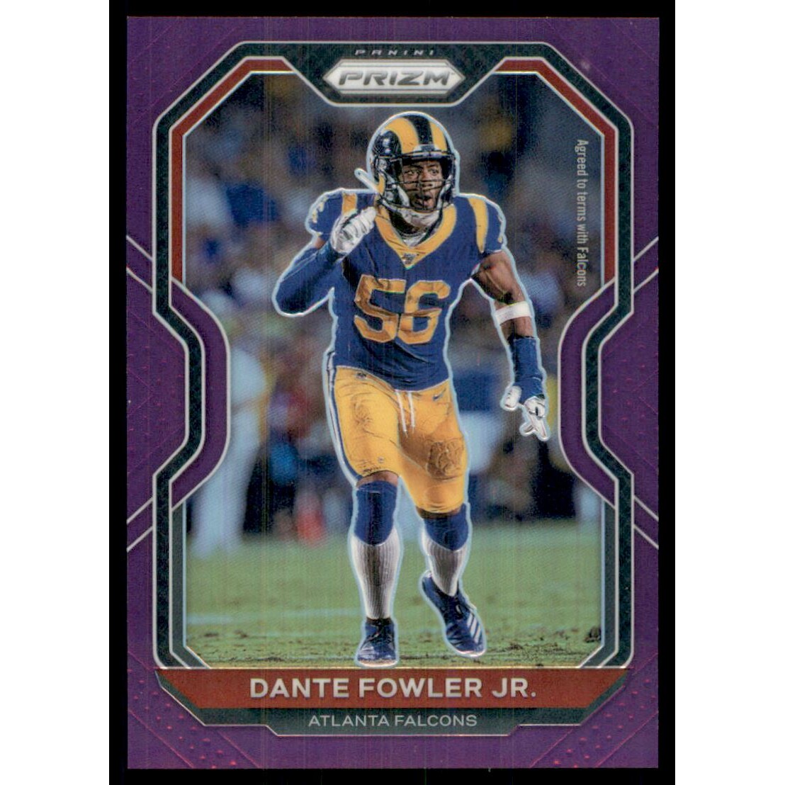 2020 Panini Prizm Prizms Purple #229 Dante Fowler Jr.