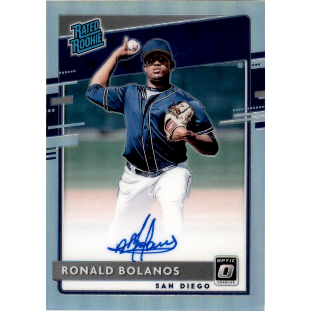 2020 Donruss Optic Rated Rookies Signatures Holo #49 Ronald Bolanos. rookie card picture