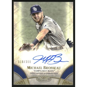 2021 Topps Tier One Break Out Autographs #BOAMB Michael Brosseau/300