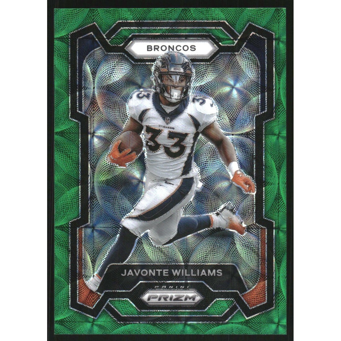 2023 Panini Prizm Prizms Green Scope #86 Javonte Williams