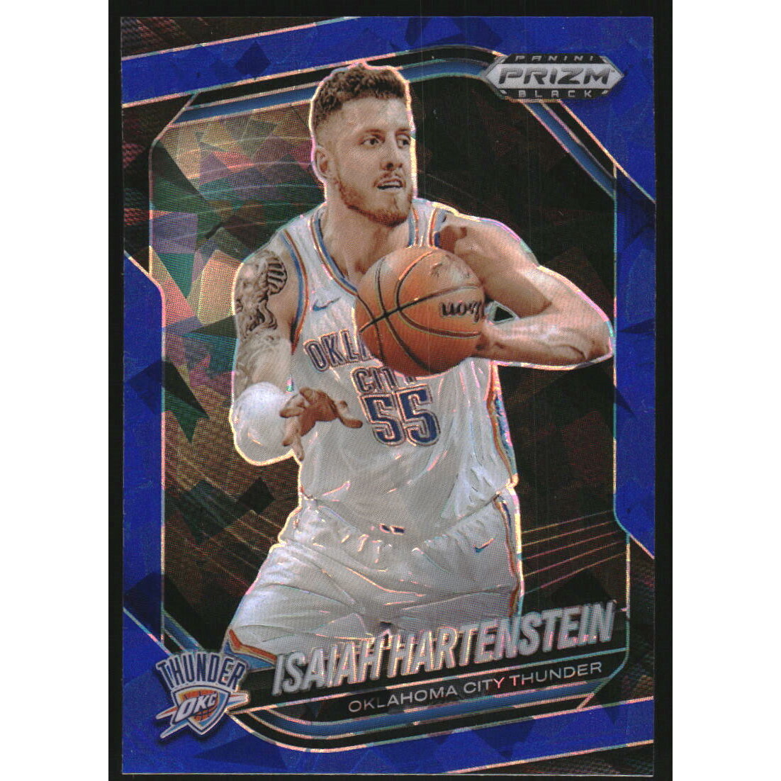 2024-25 Panini Prizm Black Prizms Blue Ice #118 Isaiah Hartenstein