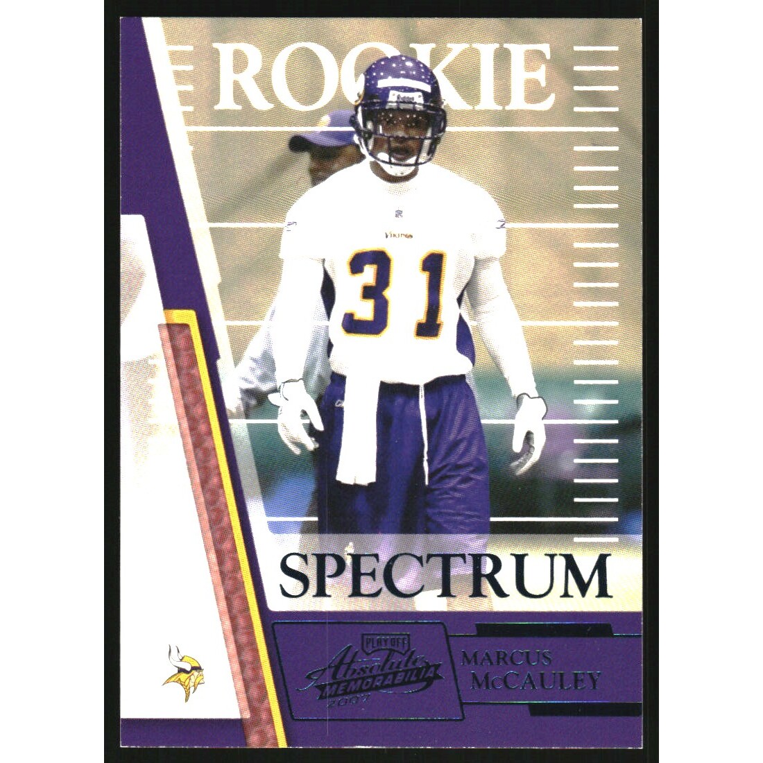 2007 Absolute Memorabilia Spectrum Blue Retail #185 Marcus McCauley 2007 Absolute Memorabilia Spectrum Blue Retail #185 Marcus McCauley