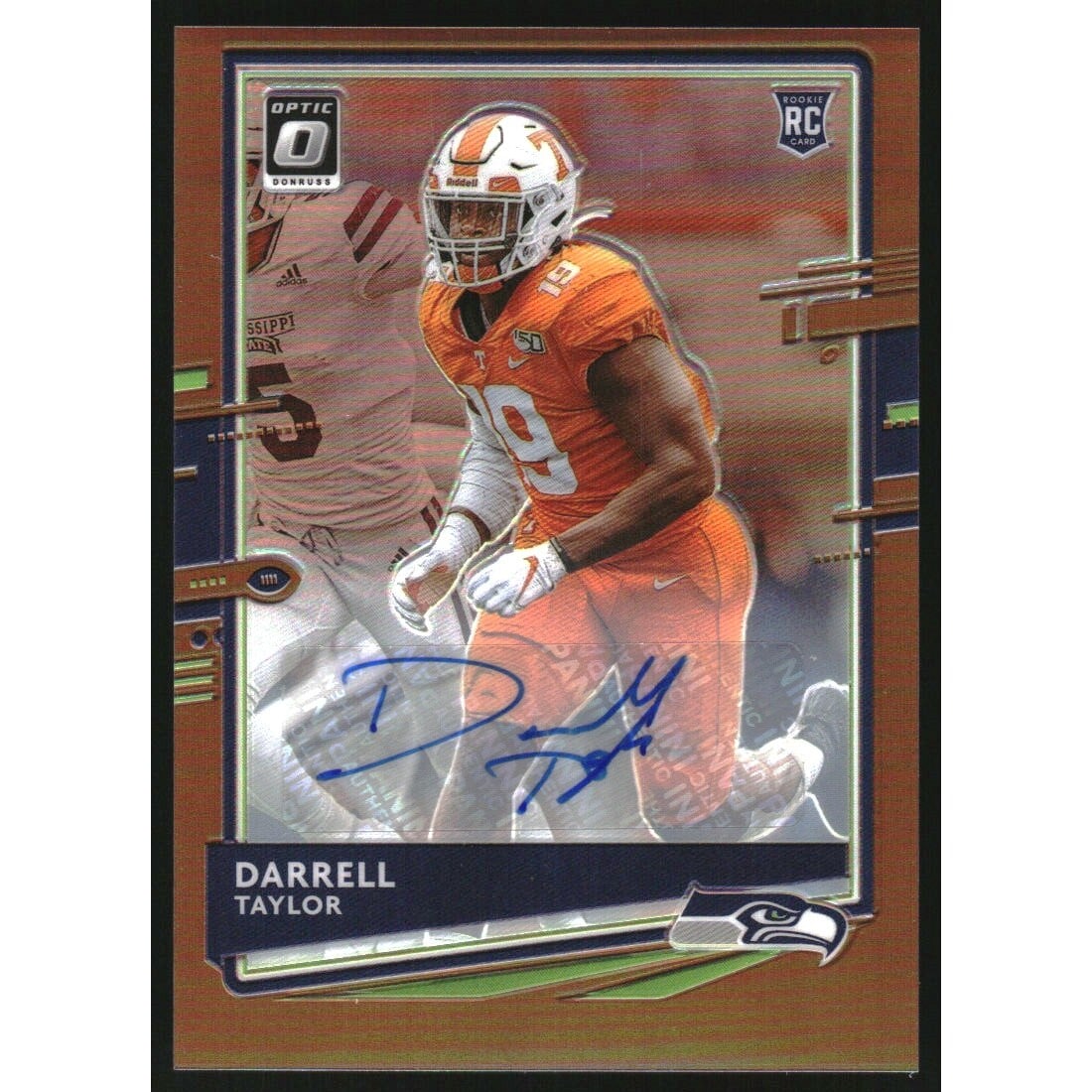 2020 Donruss Optic Rookies Autographs Bronze #136 Darrell Taylor. rookie card picture