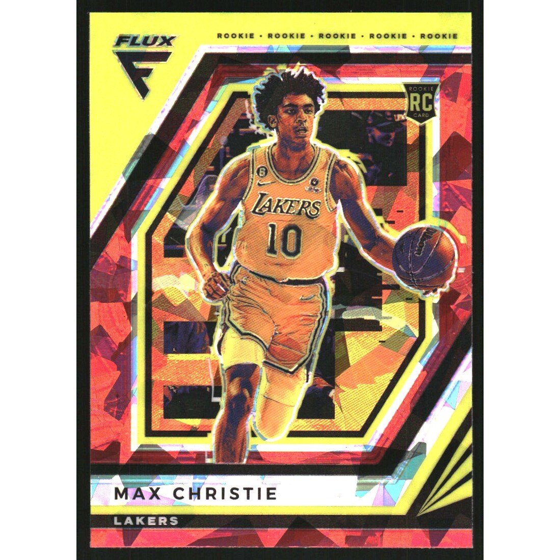 2022-23 Panini Flux Red Cracked Ice #211 Max Christie