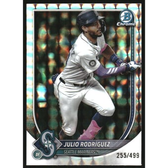 2025 Bowman Chrome Geometric Refractors #66 Julio Rodriguez