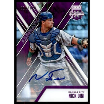 2017 Elite Extra Edition Autographs Aspirations Purple #87 Nick Dini/100
