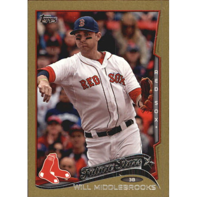 2014 Topps Mini Gold #136 Will Middlebrooks FS 2014 Topps Mini Gold #136 Will Middlebrooks FS