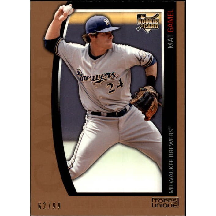 2009 Topps Unique Bronze #165 Mat Gamel. rookie card picture