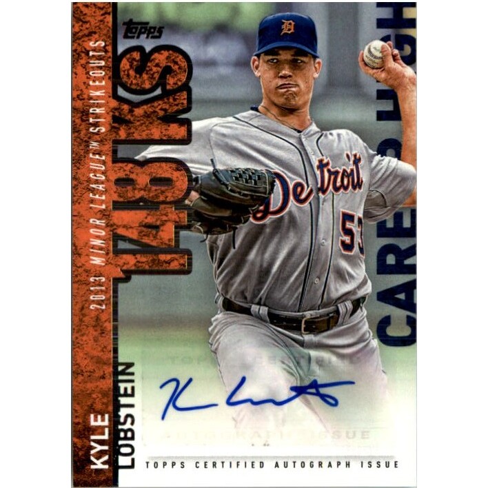 2015 Topps Career High Autographs #CHAKL Kyle Lobstein UPD. rookie card picture