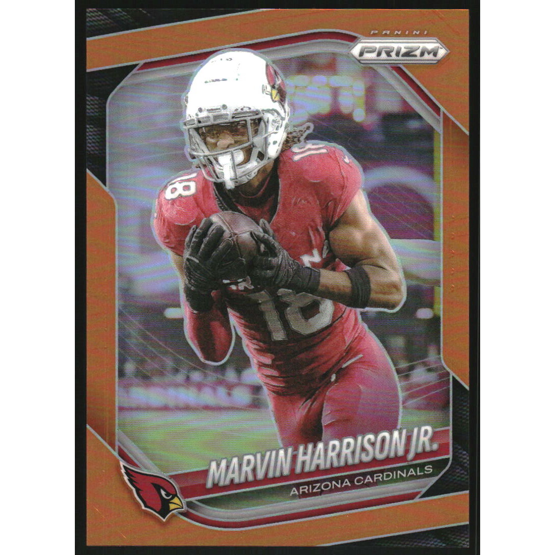 2025 Panini Prizm Prizms Orange #28 Marvin Harrison Jr.