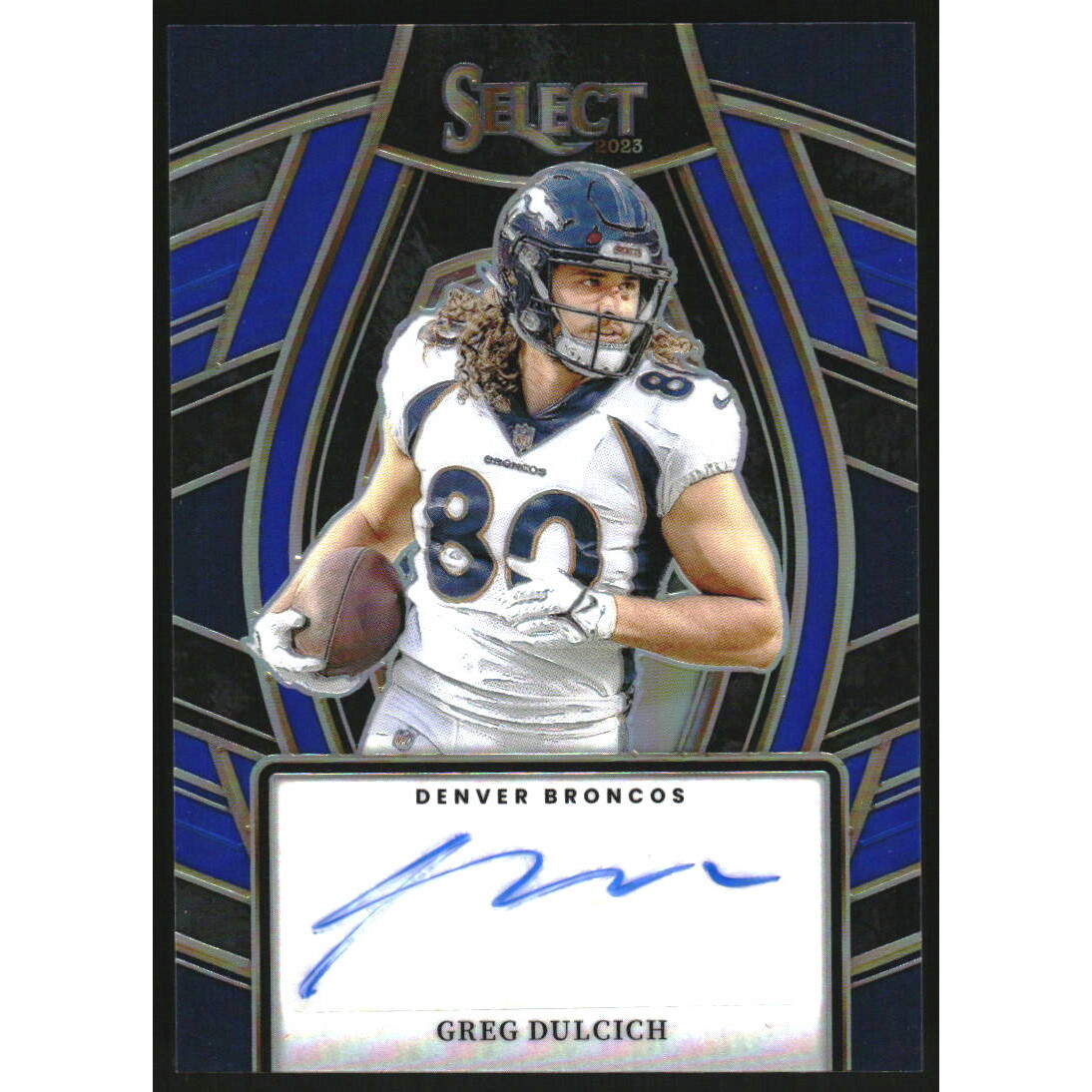 2023 Select Select Signatures Prizm Blue #36 Greg Dulcich
