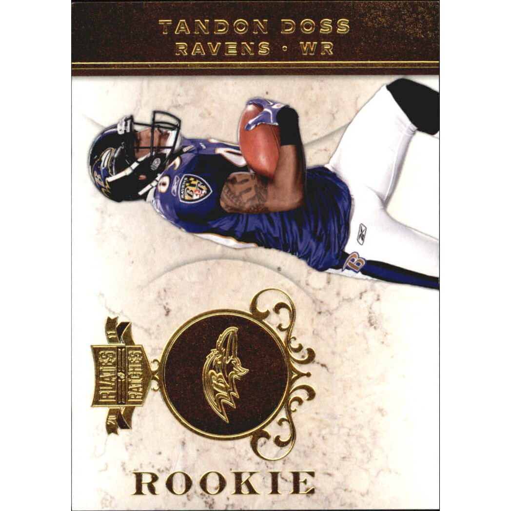 2011 Panini Plates and Patches Gold #177 Tandon Doss. rookie card picture