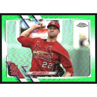 2021 Topps Chrome Green Refractors #70 Jack Flaherty