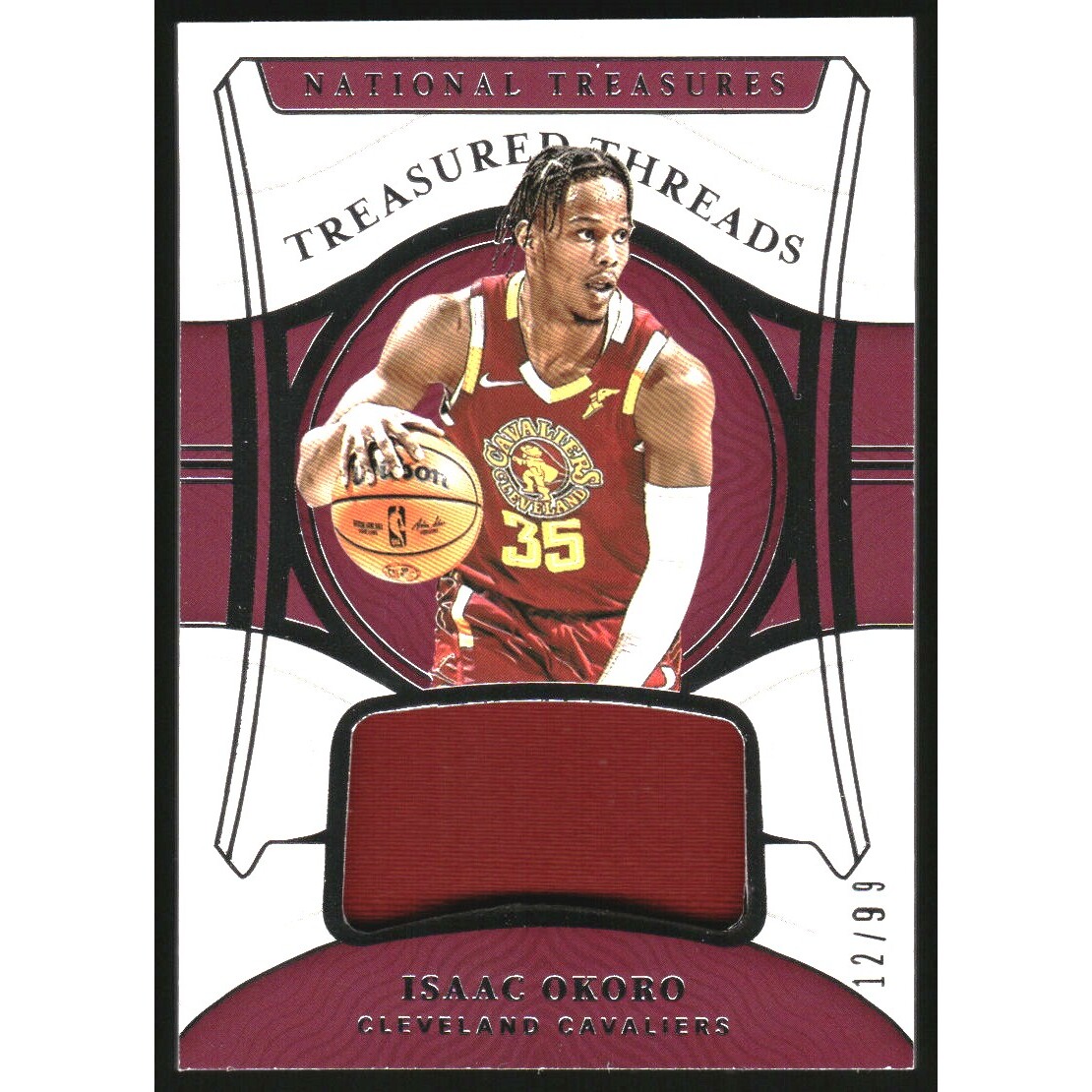 2021-22 Panini National Treasures Treasured Threads #20 Isaac Okoro