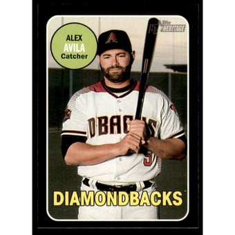 2018 Topps Heritage Black Border #666 Alex Avila