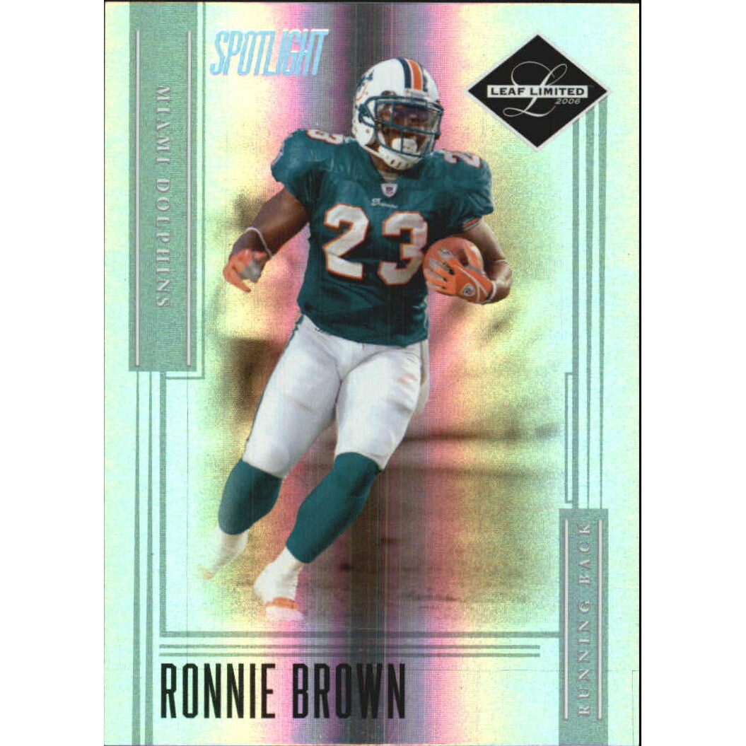 2006 Leaf Limited Silver Spotlight #49 Ronnie Brown