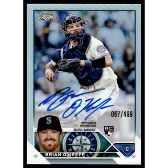 2023 Topps Chrome Rookie Autographs Refractors #RABO Brian O'Keefe
