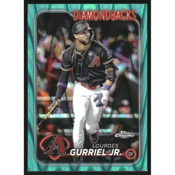 2024 Topps Chrome Aqua RayWave Refractors #59 Lourdes Gurriel Jr.