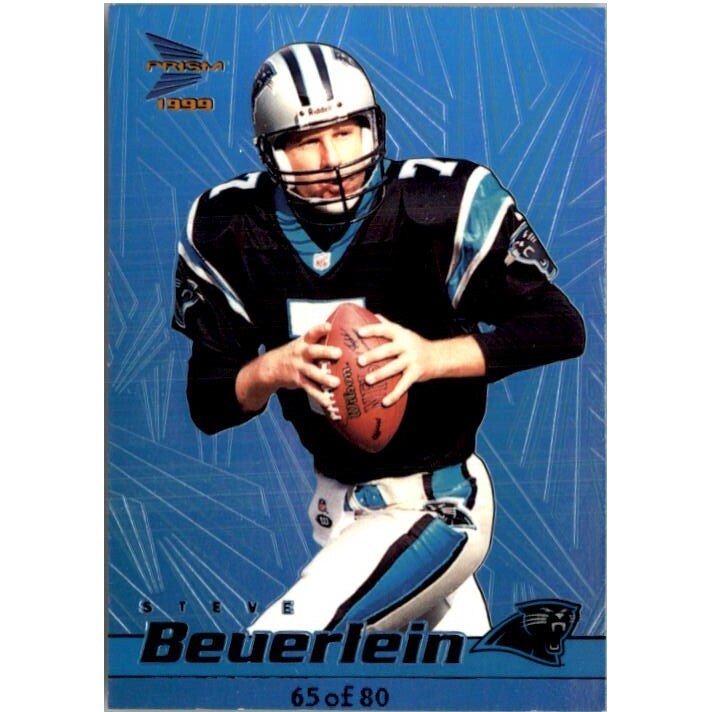 1999 Pacific Prisms Holographic Blue #19 Steve Beuerlein