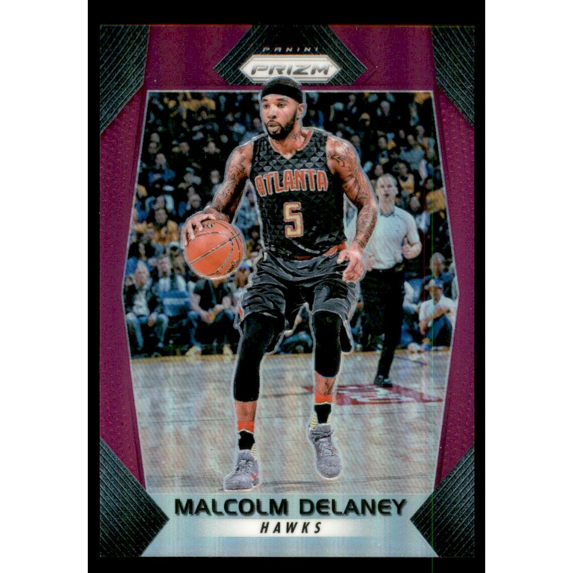 2017-18 Panini Prizm Prizms Purple #105 Malcolm Delaney
