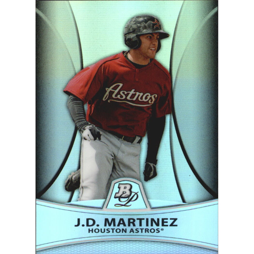 2010 Bowman Platinum Prospects Refractors Thin Stock #PP23 J.D. Martinez
